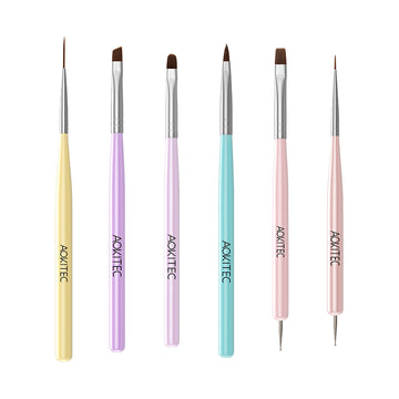 MACARON NAIL ART DESIGN BRUSH SET(6PCS)